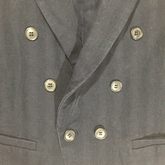 Ann Taylor loft blue bottom jacket 0 button - Picture 4 of 6